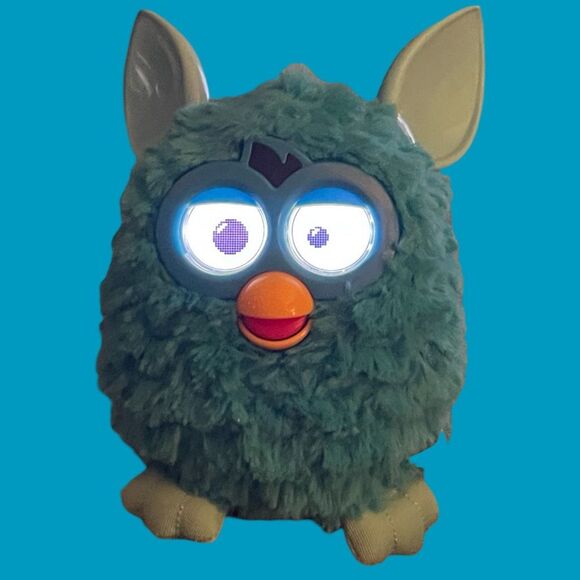 2012 Furby Boom Blue Teal Hasbro Interactive Talking Toy Tested & Working - Picture 8 of 13